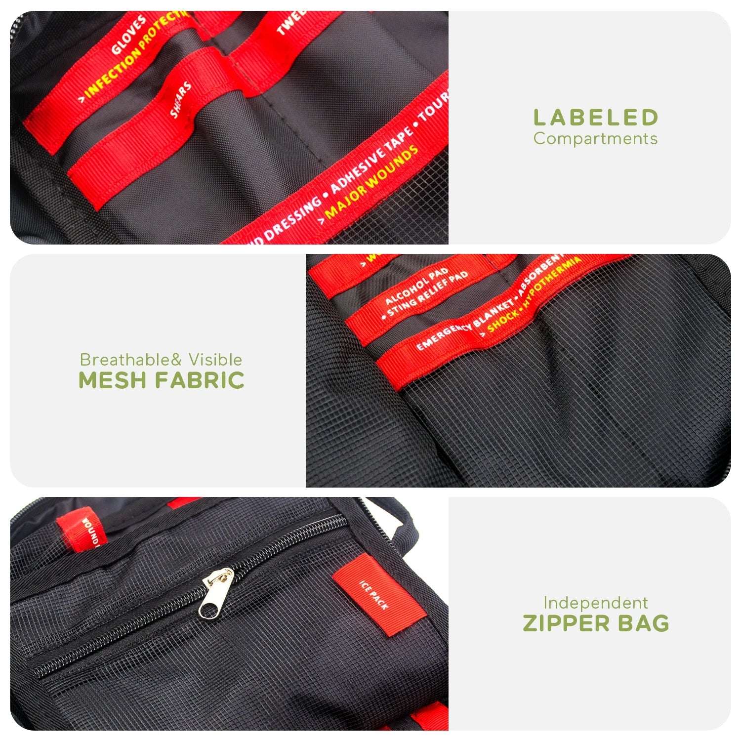 BearHoHo Medical Supplies Storage Bag Portable Molle Pet First Aid Kit Dog Survival Kit Military Emergency Rescue Medical Bag Lunapaws pet supply