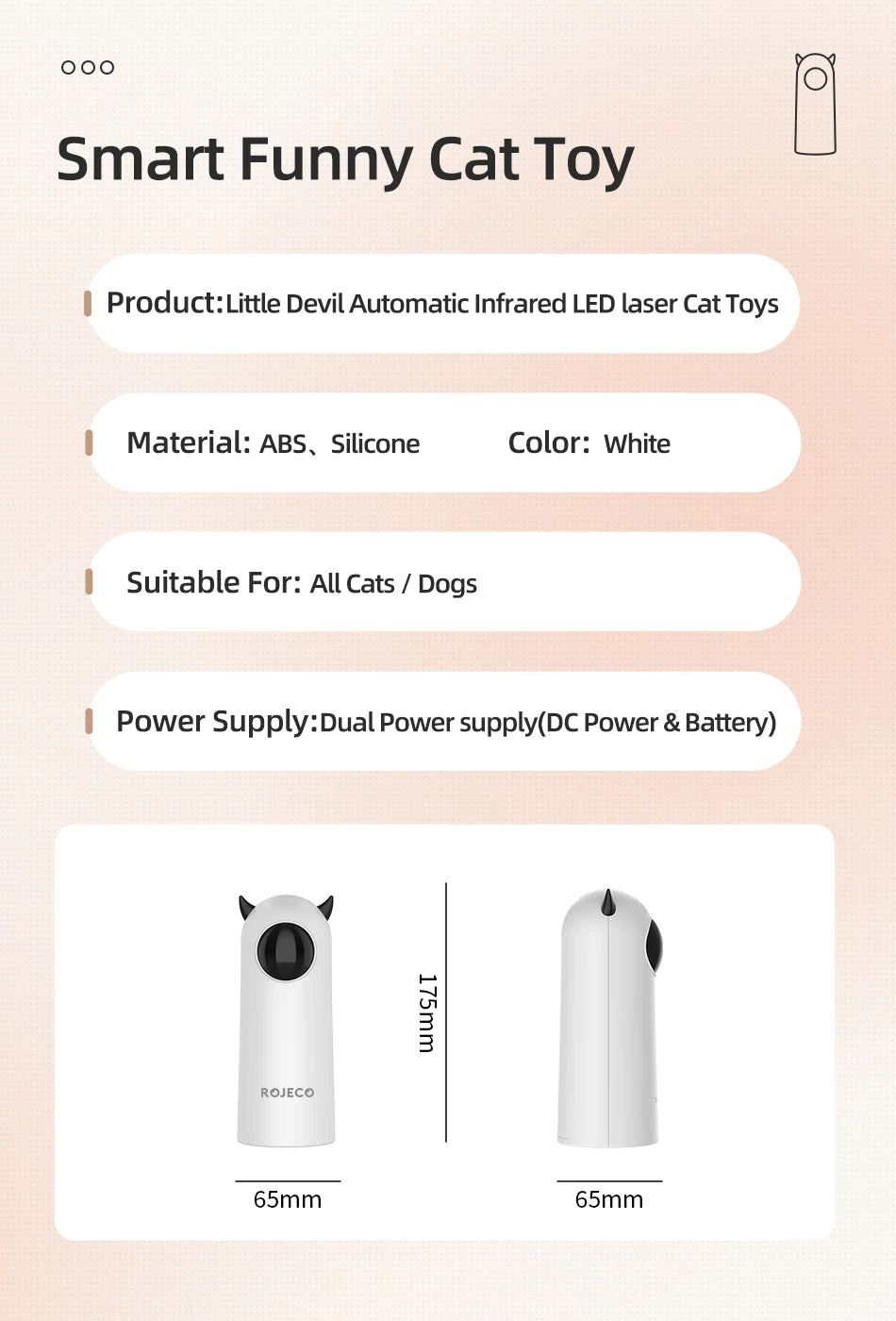 Automatic smart laser for cats and dogs Lunapaws pet supply