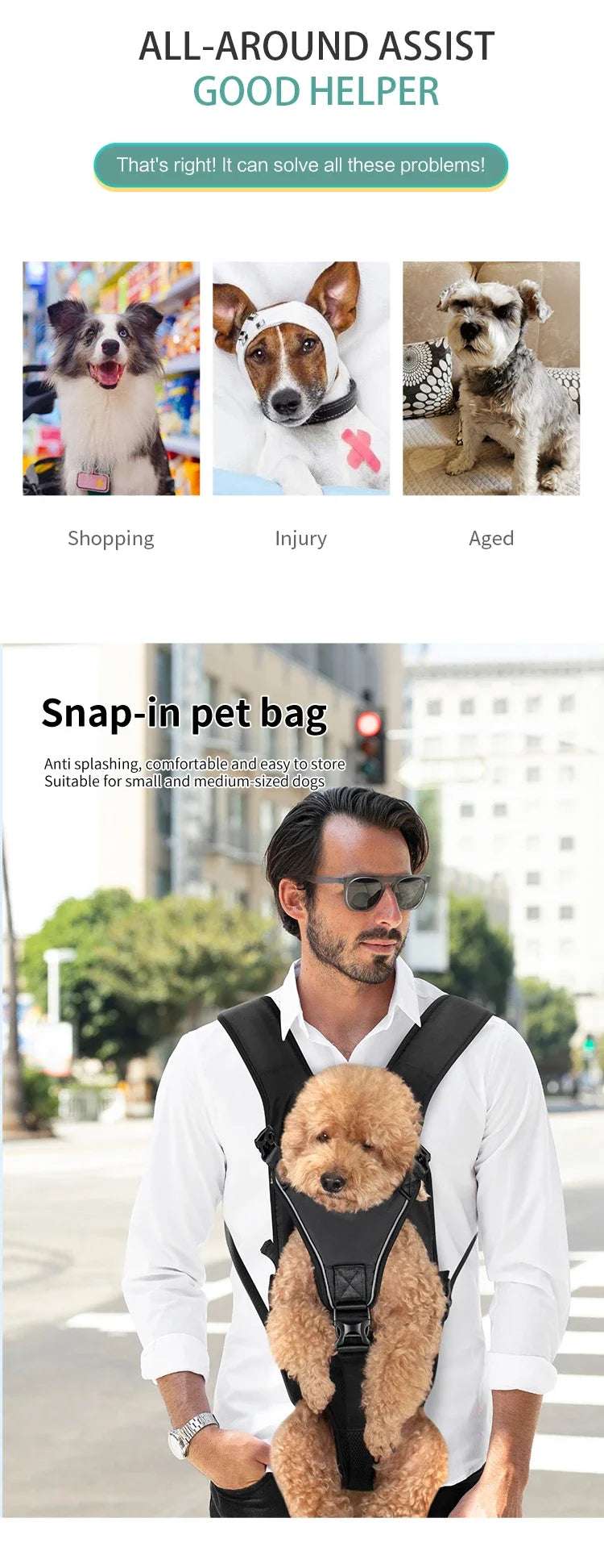 Adjustable Pet Carriers Front Facing  backpack Lunapaws pet supply