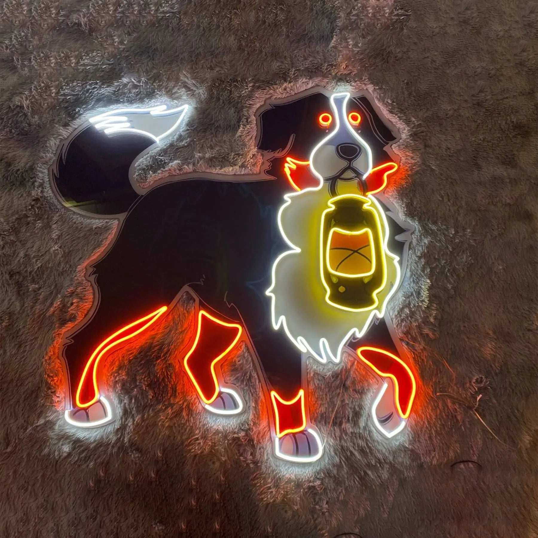 Animal Dog Neon Sign Cartoon Animal Cute Sign Wall Decor Pet Neon Birthday Gift Home decor Kid Bedroom Sign Bar Beer Club Wall Lunapaws pet supply