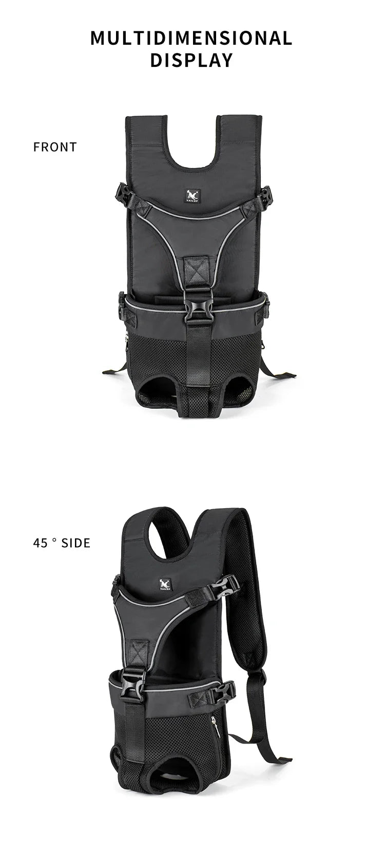 Adjustable Pet Carriers Front Facing  backpack Lunapaws pet supply