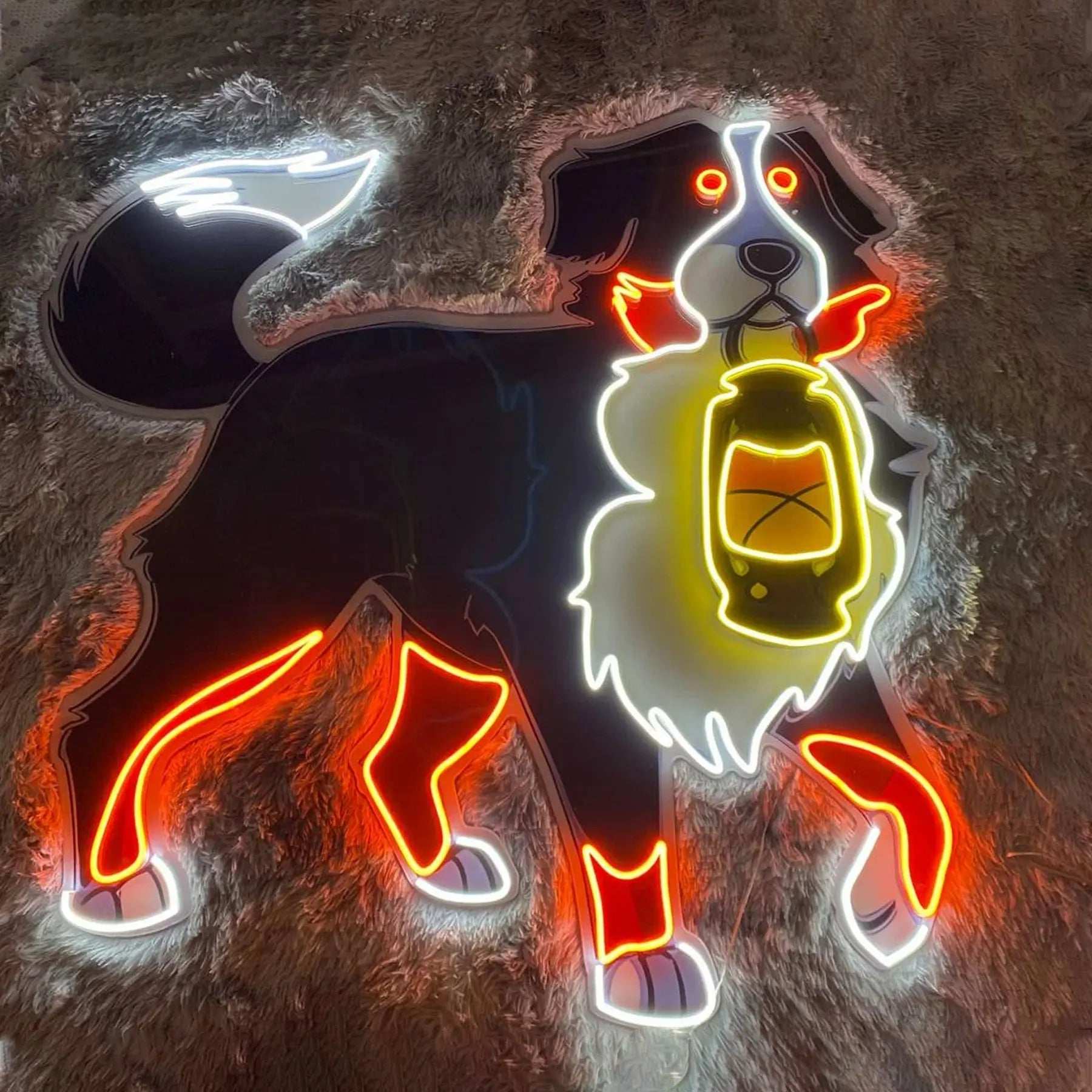 Animal Dog Neon Sign Cartoon Animal Cute Sign Wall Decor Pet Neon Birthday Gift Home decor Kid Bedroom Sign Bar Beer Club Wall Lunapaws pet supply