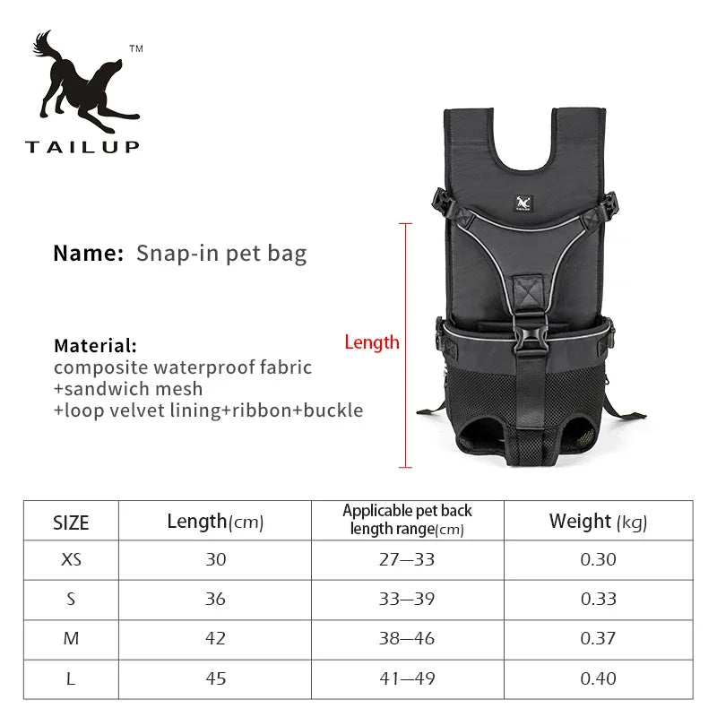 Adjustable Pet Carriers Front Facing  backpack Lunapaws pet supply