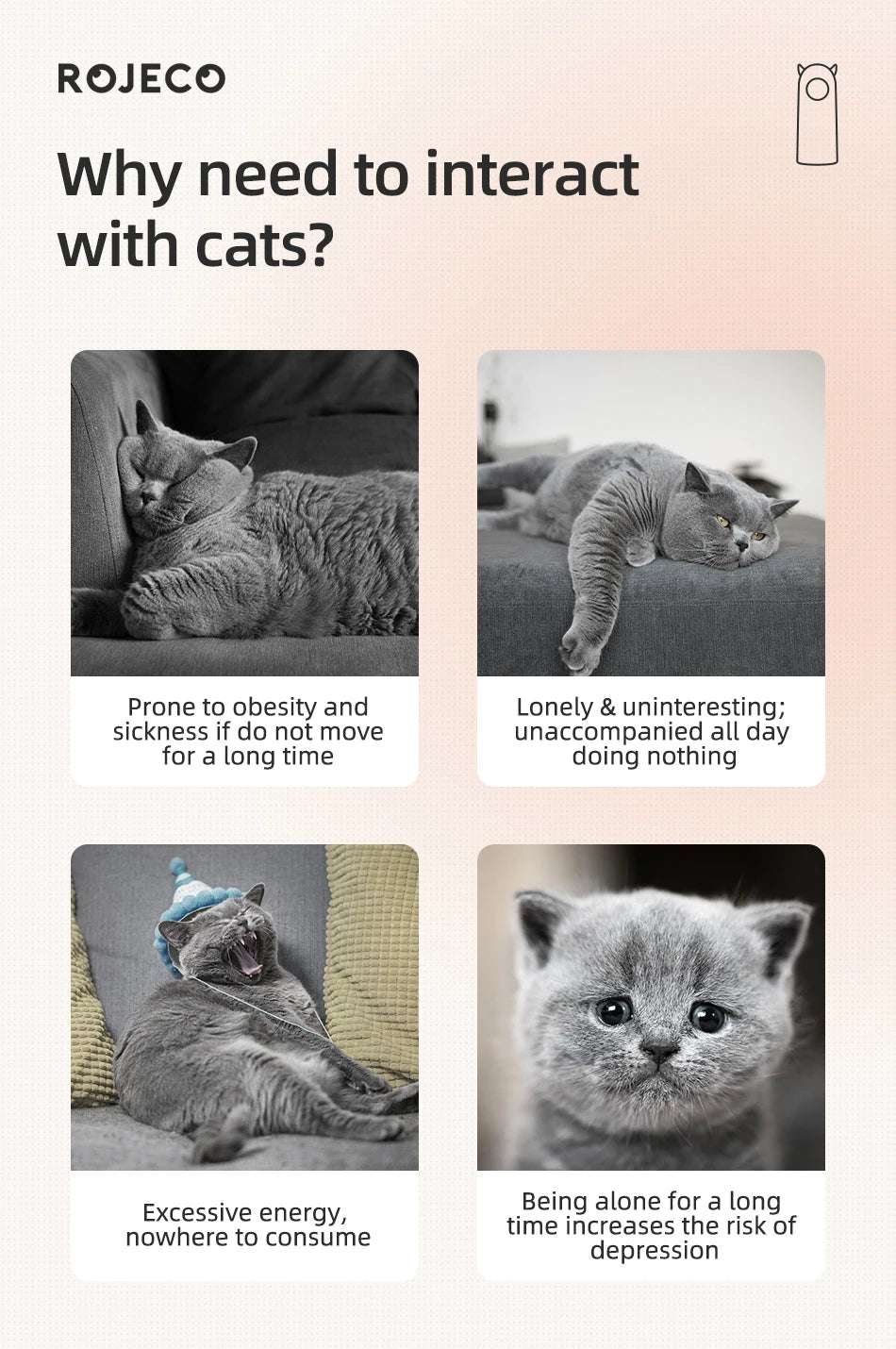 Automatic smart laser for cats and dogs Lunapaws pet supply