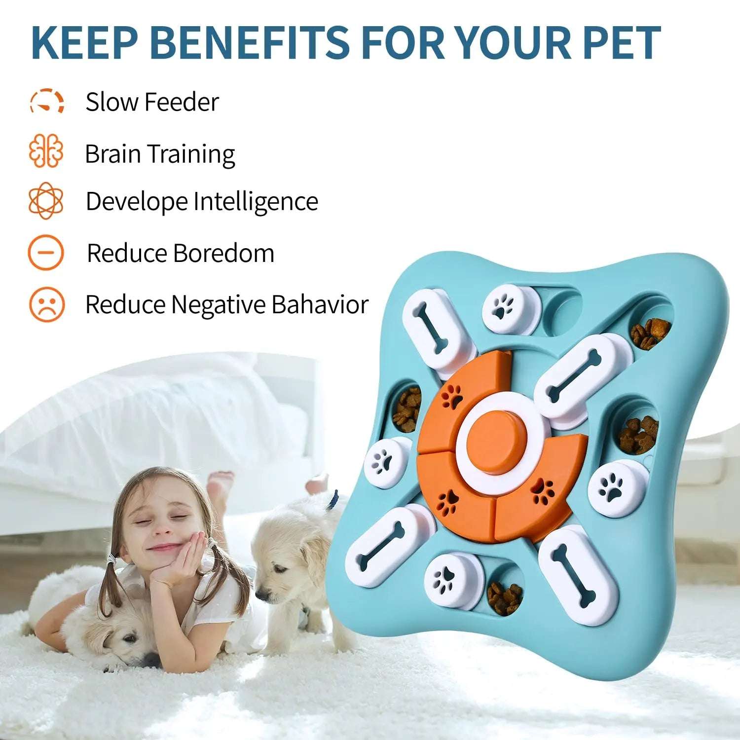 Dog Treat Puzzle Toy for IQ Training